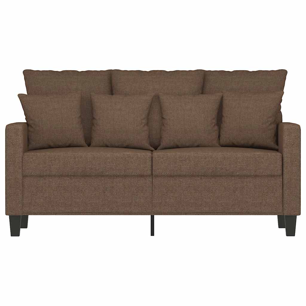 Canapé à 2 places Marron 120 cm Tissu - XIOS