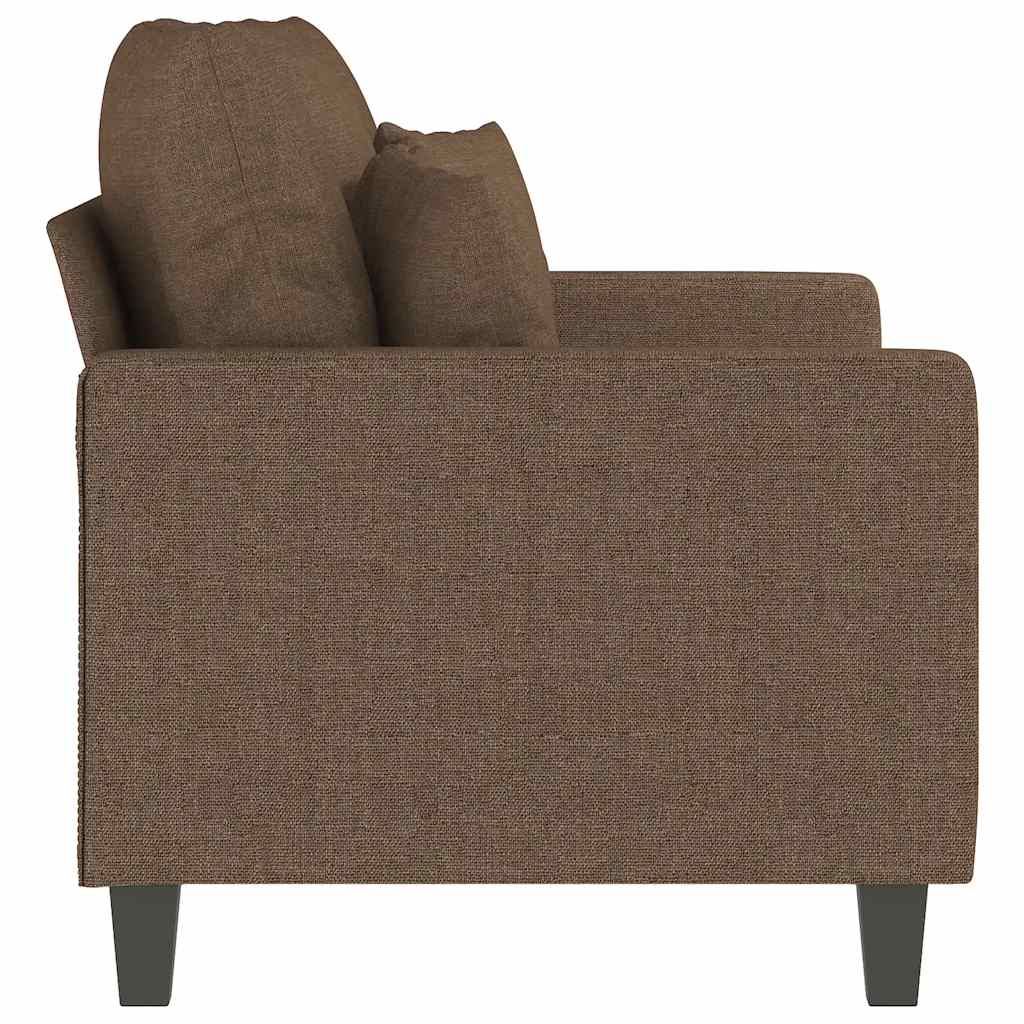 Canapé à 2 places Marron 120 cm Tissu - XIOS