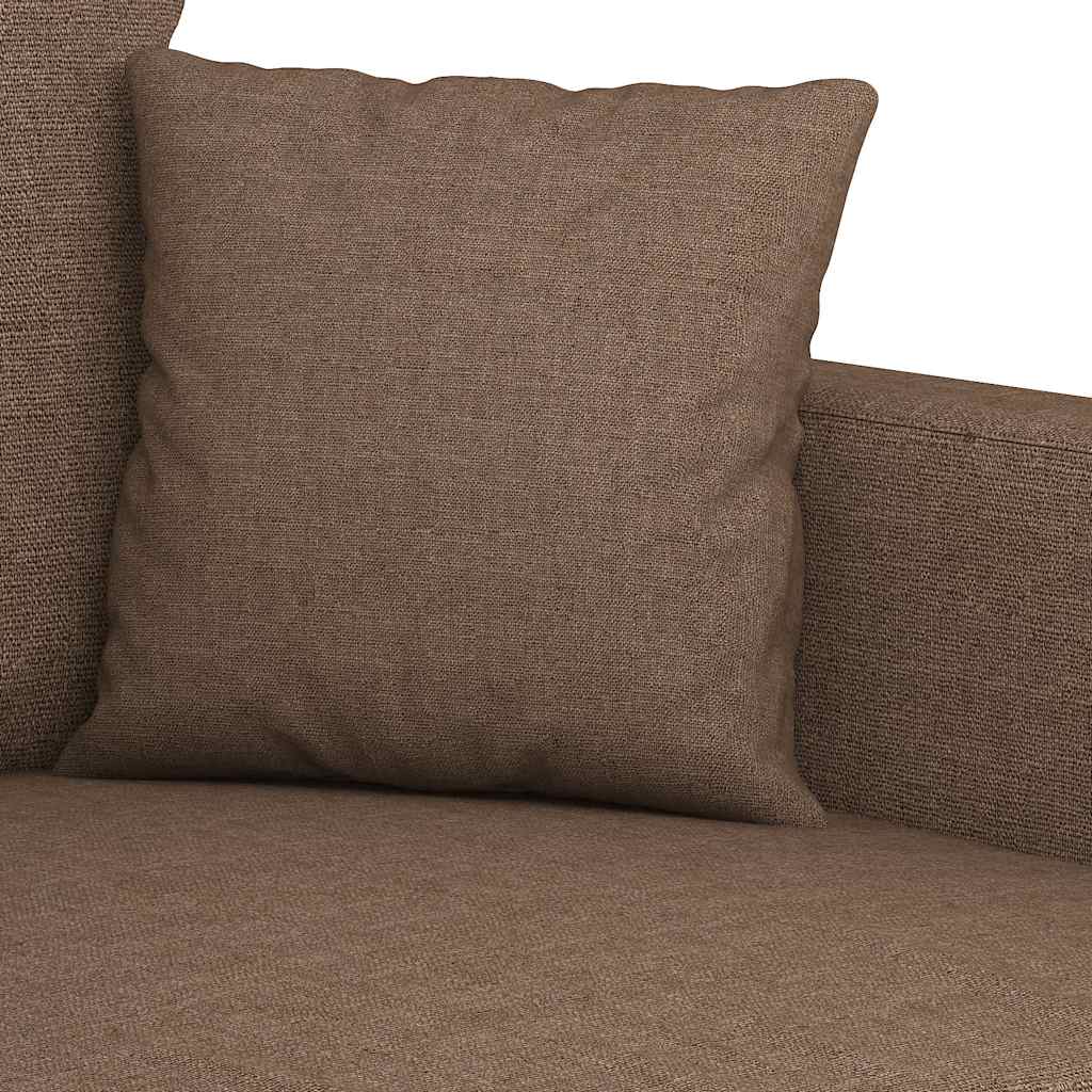 Canapé à 2 places Marron 120 cm Tissu - XIOS