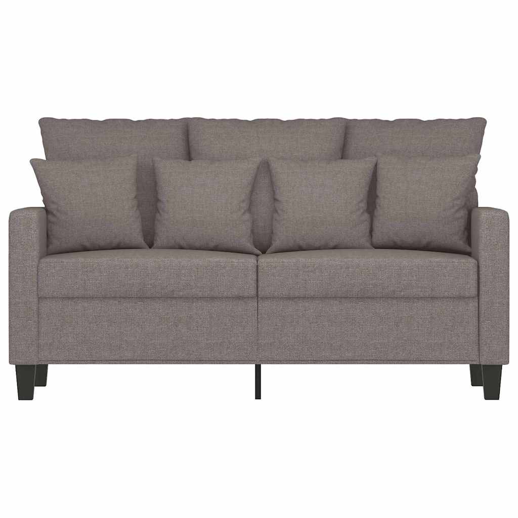 Canapé à 2 places Taupe 120 cm Tissu - XIOS