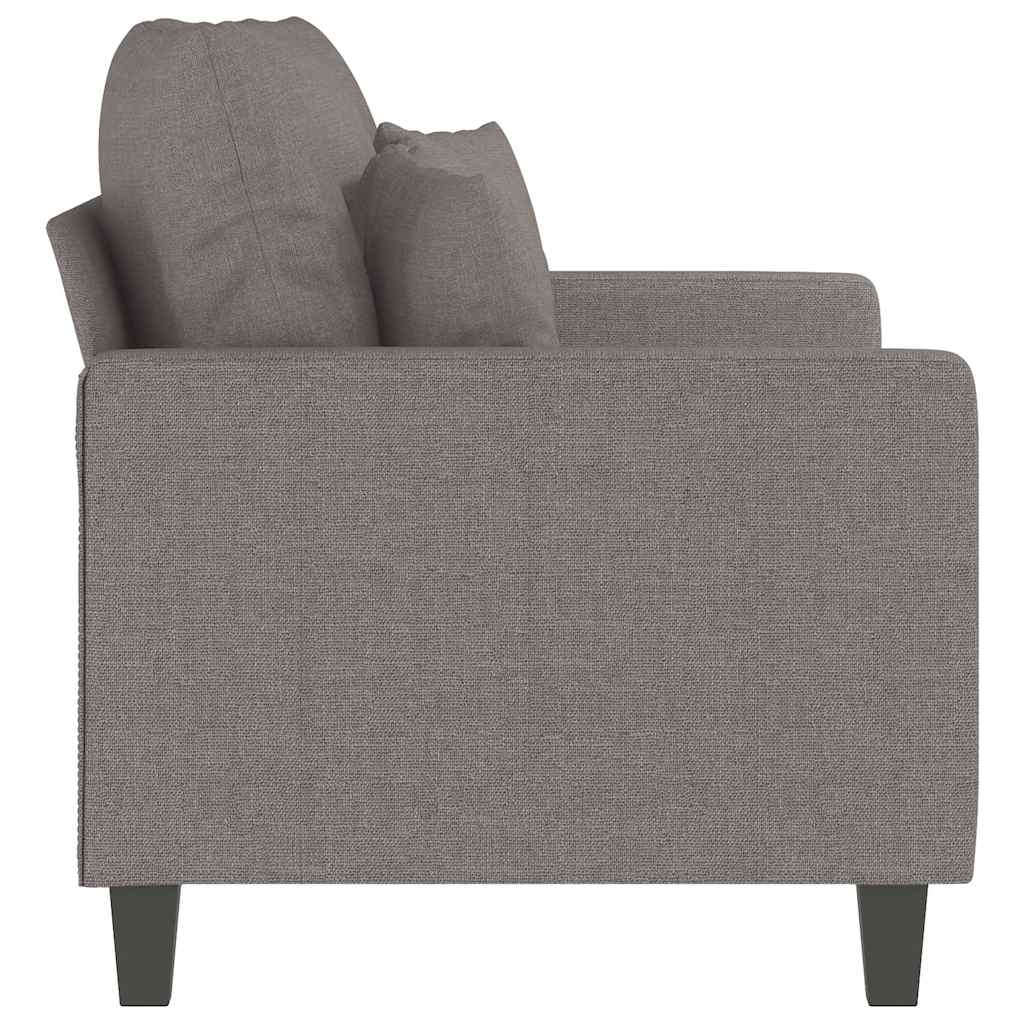 Canapé à 2 places Taupe 120 cm Tissu - XIOS