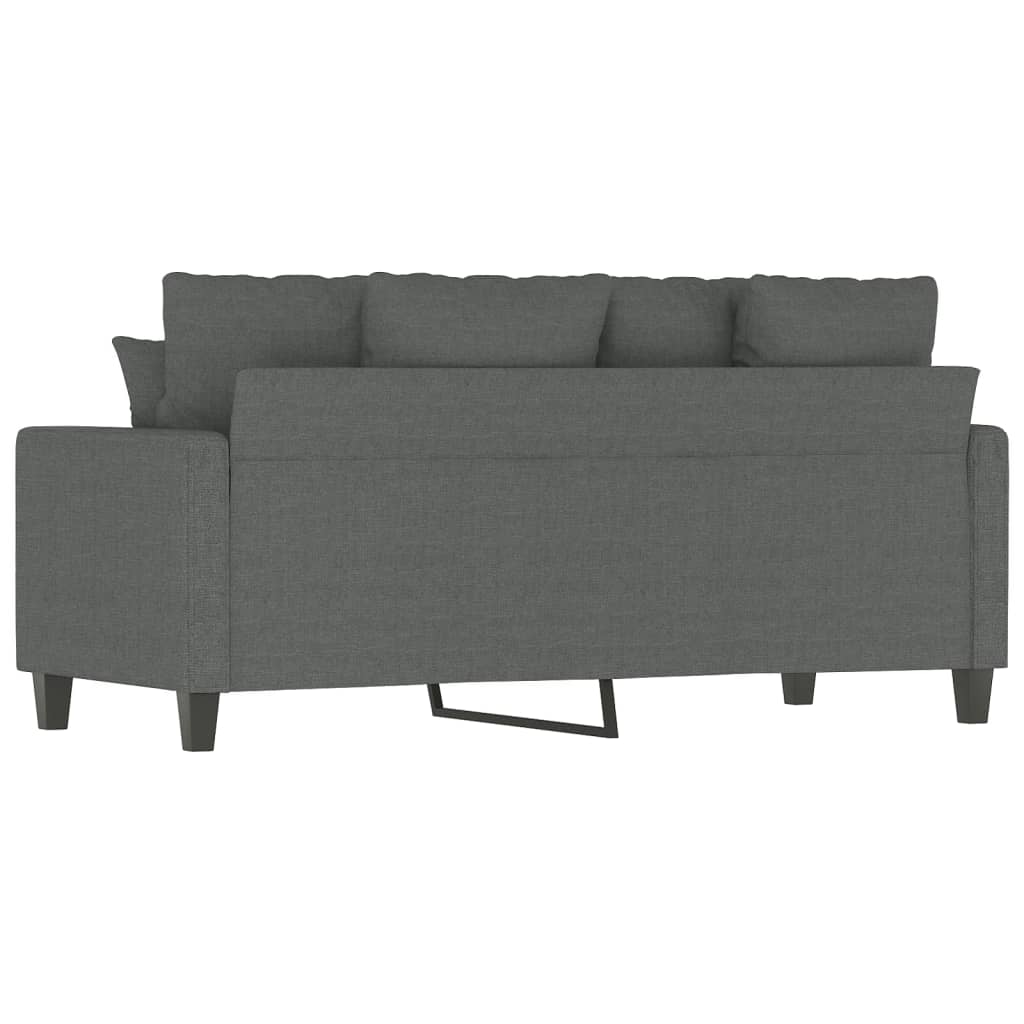 Canapé à 2 places Gris foncé 140 cm Tissu - XIOS