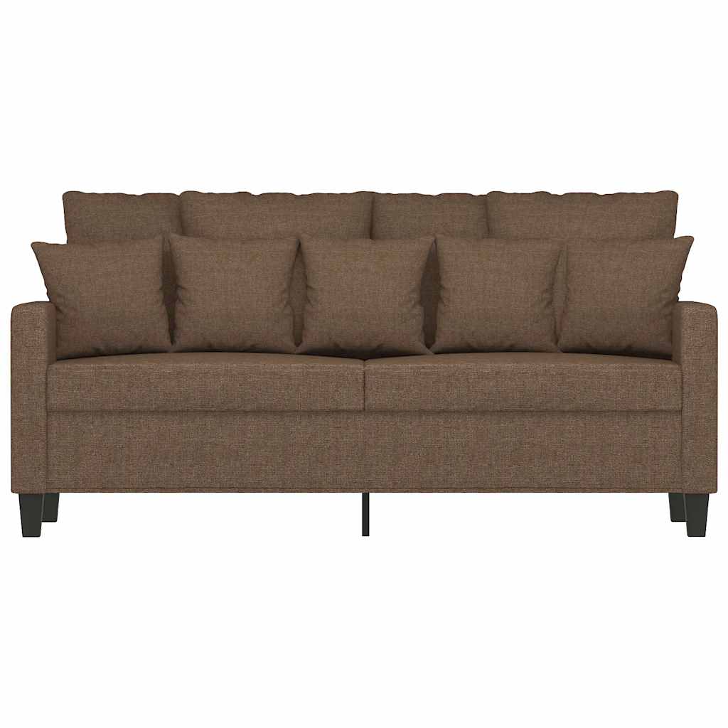 Canapé à 2 places Marron 140 cm Tissu - XIOS