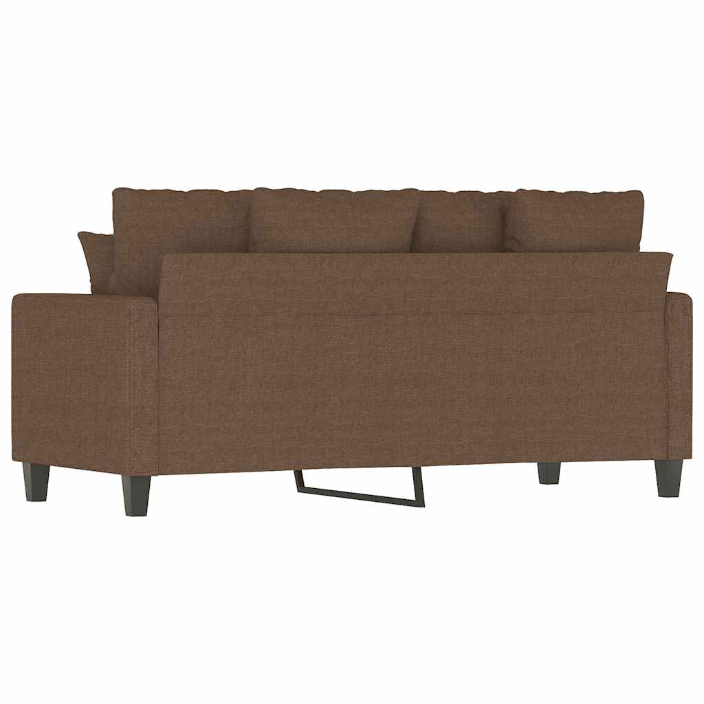 Canapé à 2 places Marron 140 cm Tissu - XIOS