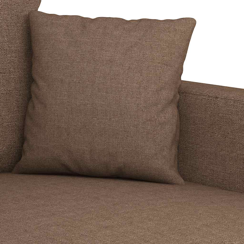 Canapé à 2 places Marron 140 cm Tissu - XIOS