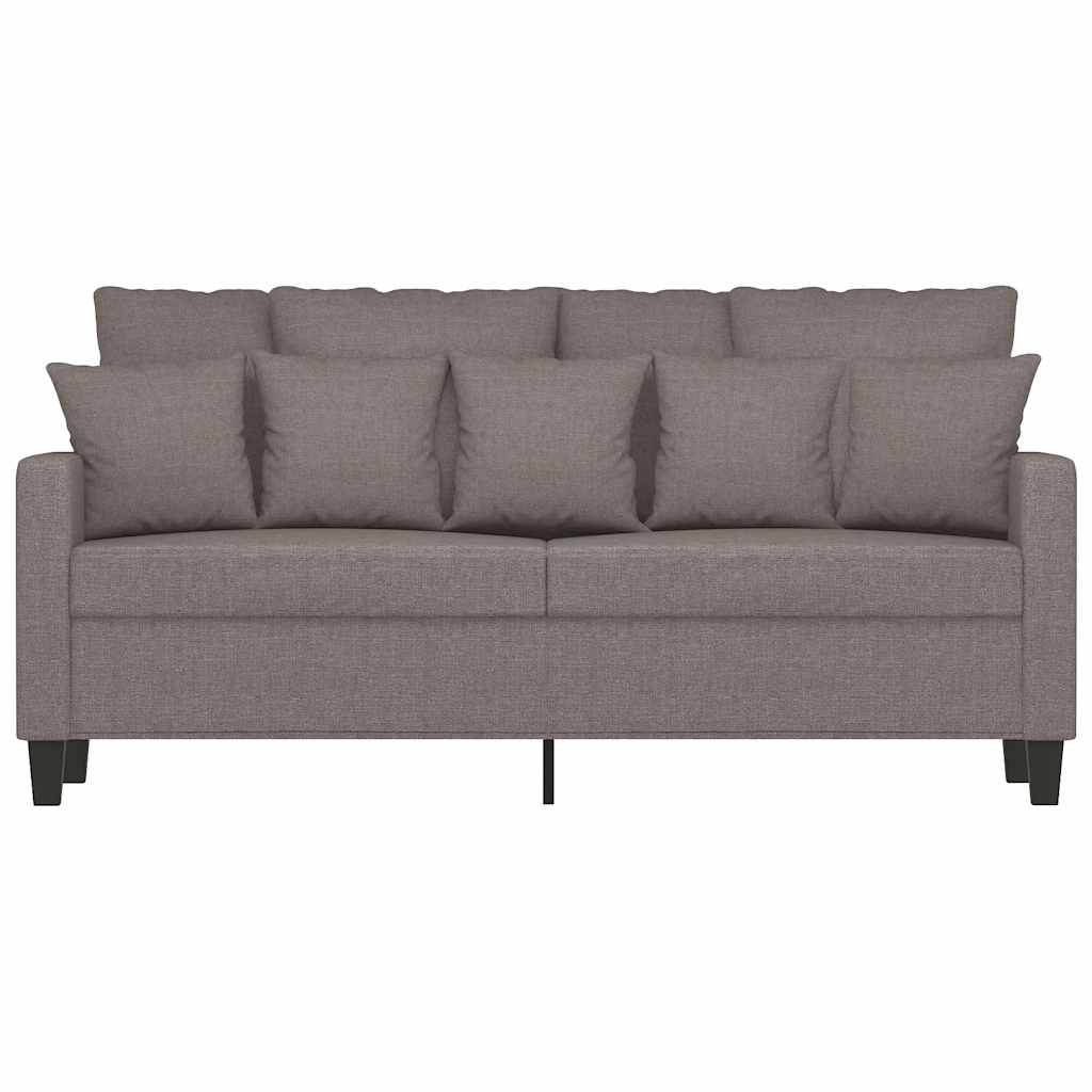 Canapé à 2 places Taupe 140 cm Tissu - XIOS