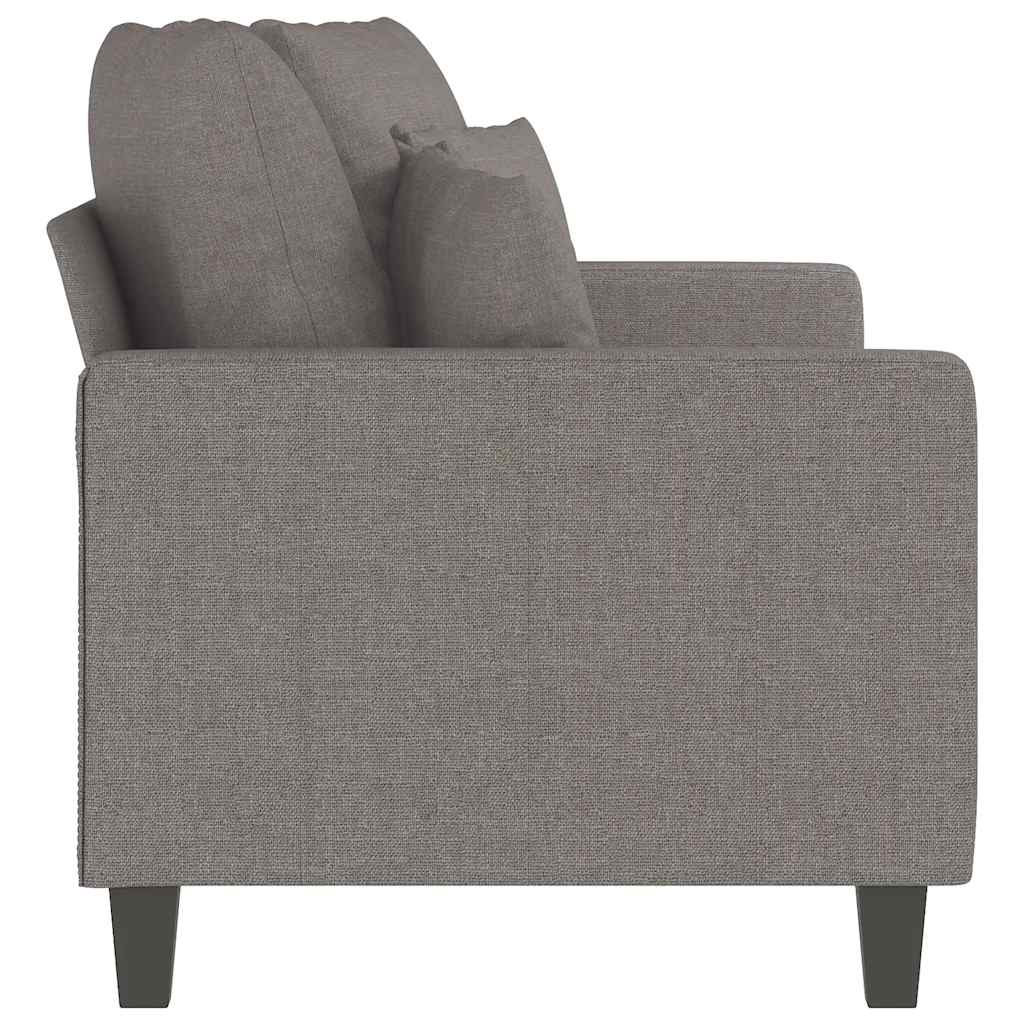 Canapé à 2 places Taupe 140 cm Tissu - XIOS