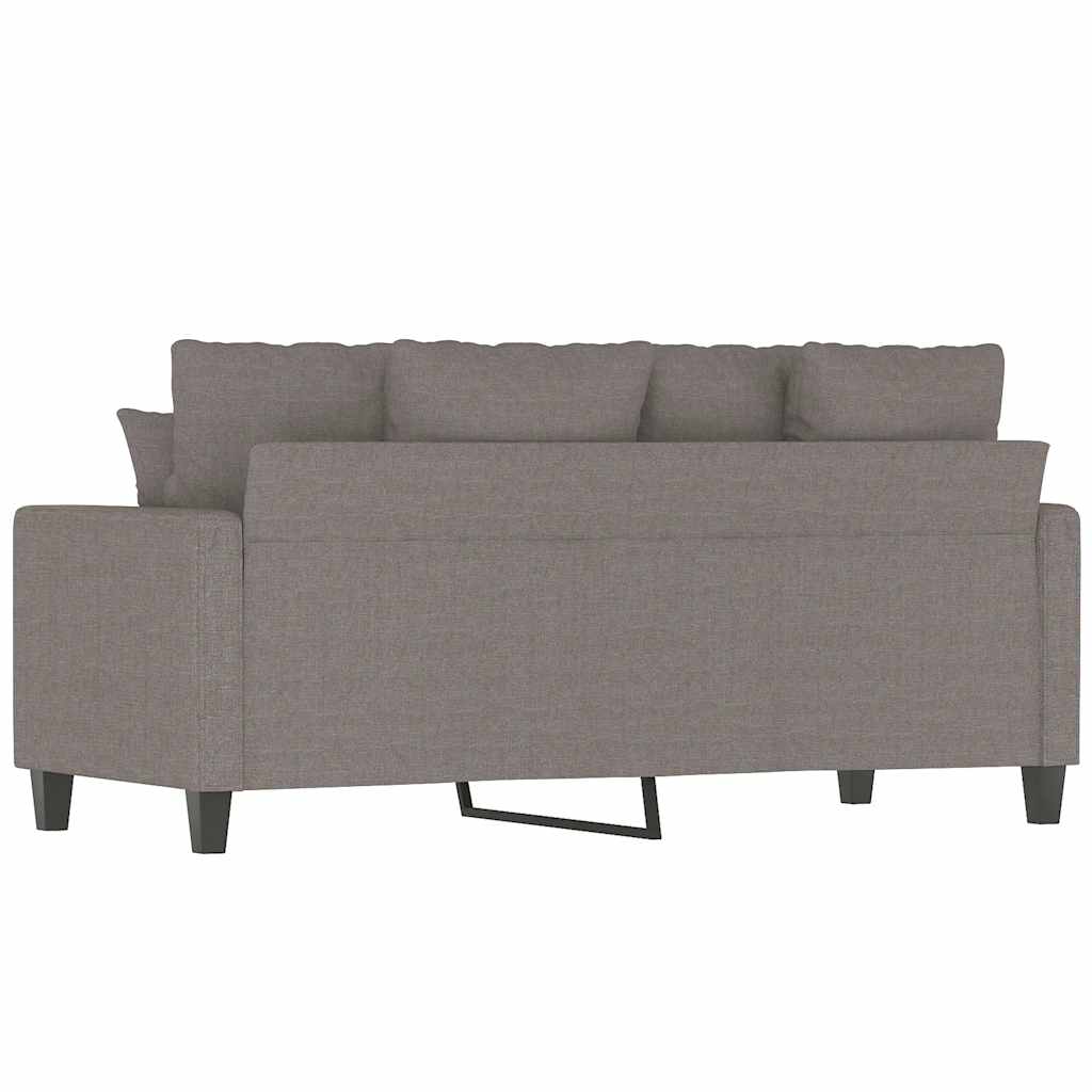 Canapé à 2 places Taupe 140 cm Tissu - XIOS
