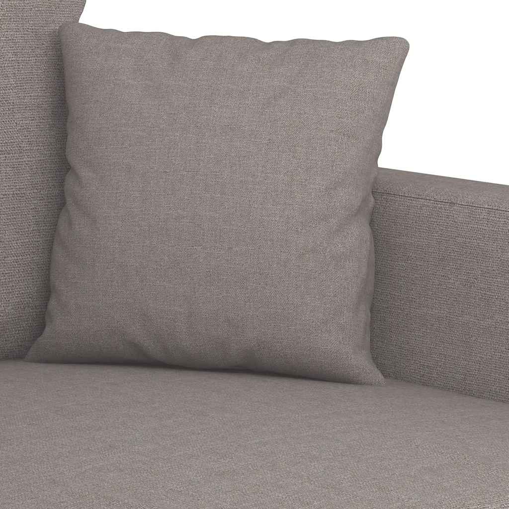 Canapé à 2 places Taupe 140 cm Tissu - XIOS
