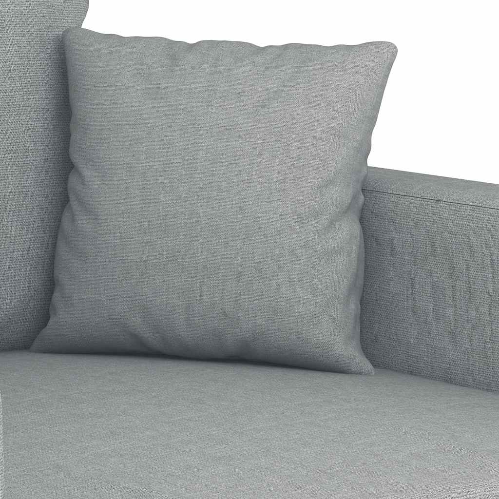 Canapé à 3 places Gris clair 180 cm Tissu - XIOS