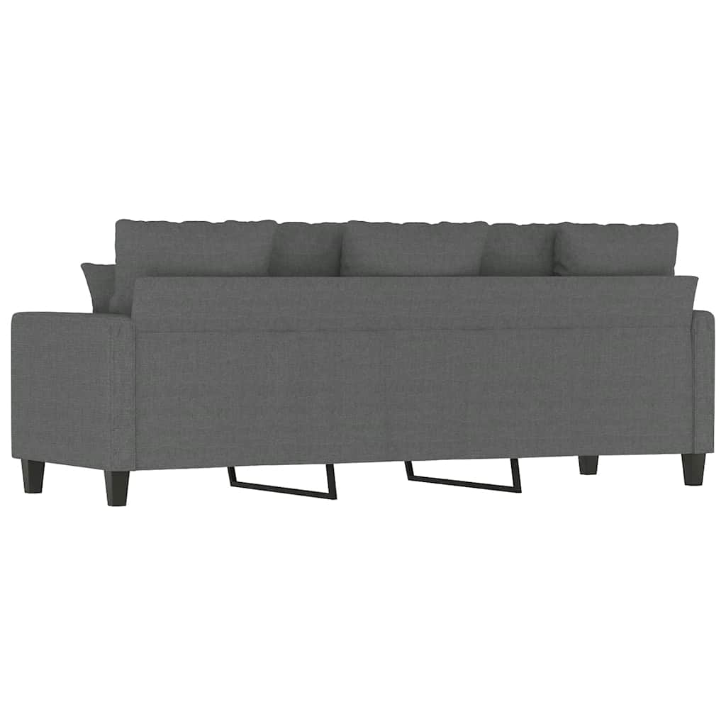 Canapé à 3 places Gris foncé 180 cm Tissu - XIOS