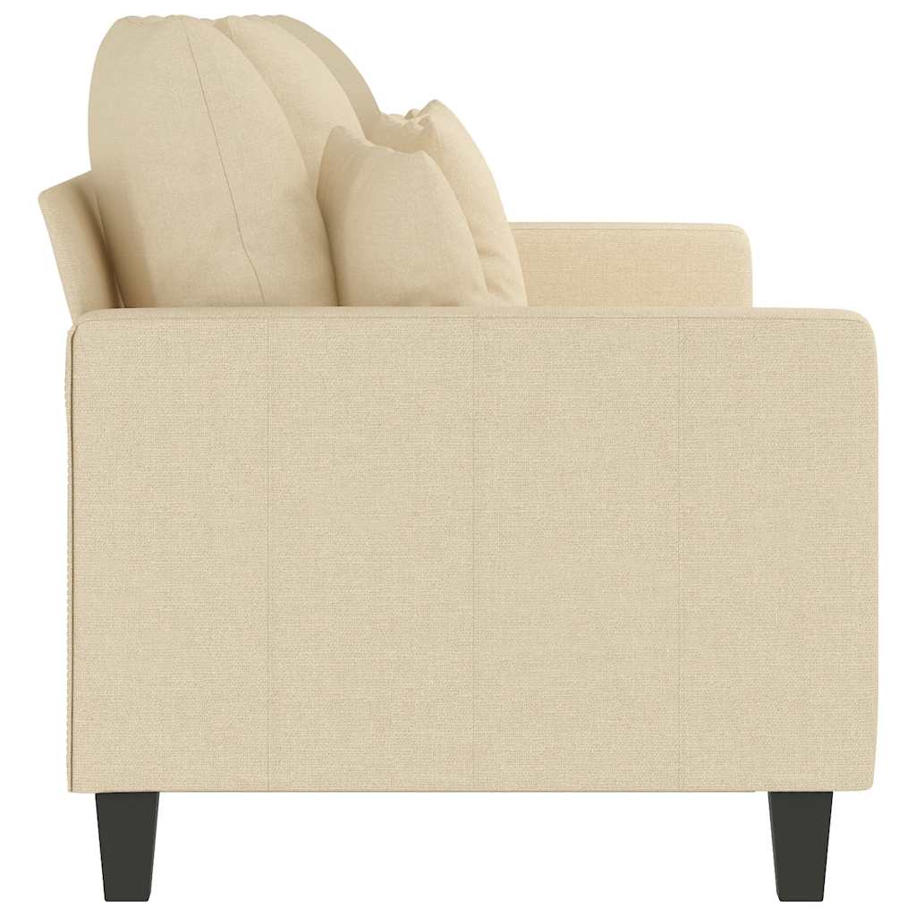 Canapé à 3 places Crème 180 cm Tissu - XIOS