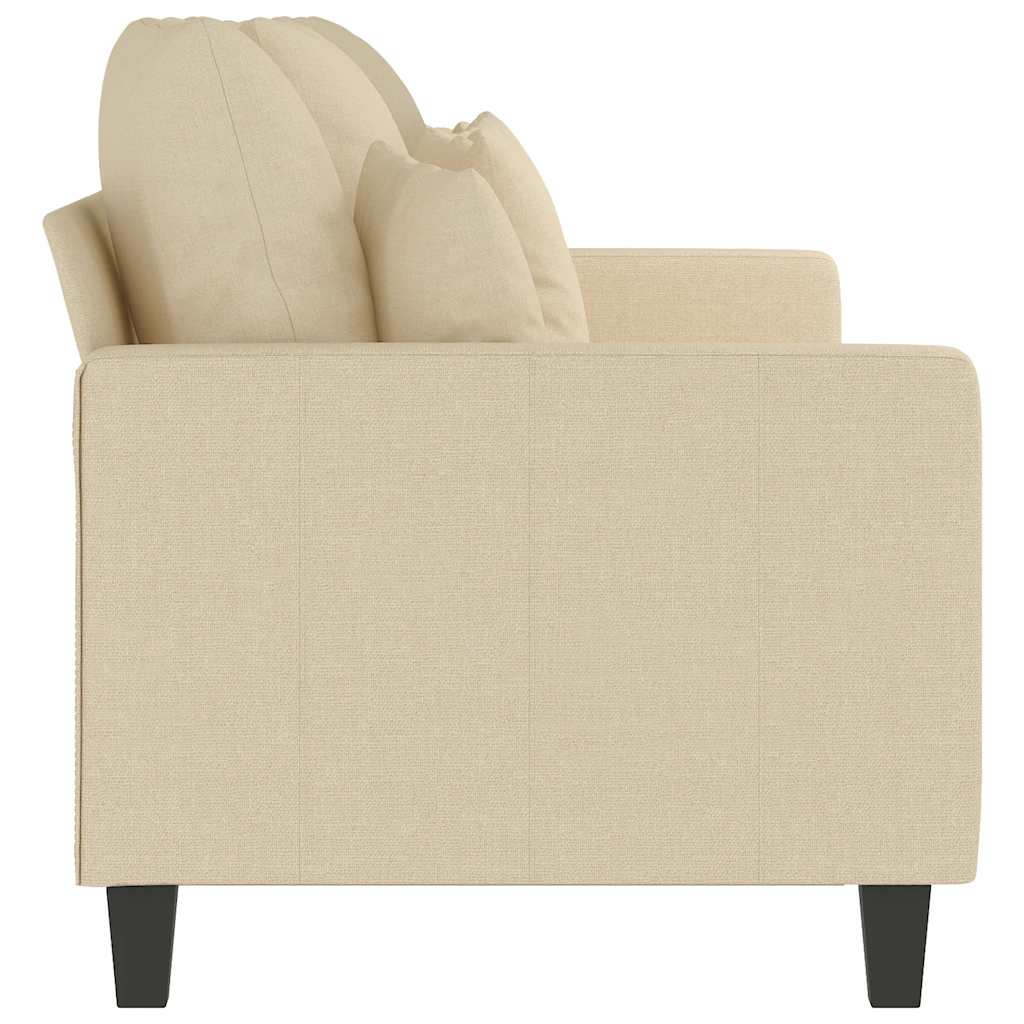Canapé à 3 places Crème 180 cm Tissu - XIOS