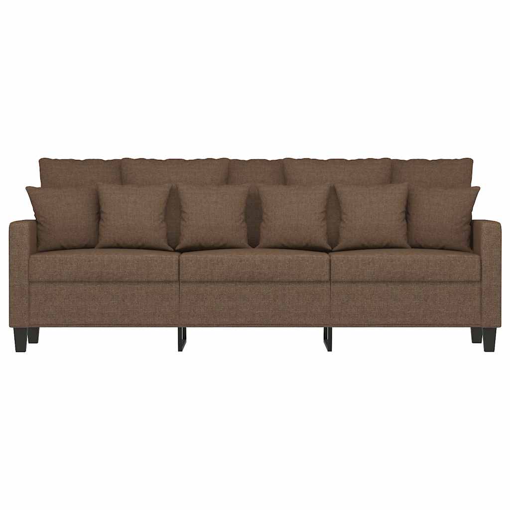 Canapé à 3 places Marron 180 cm Tissu - XIOS