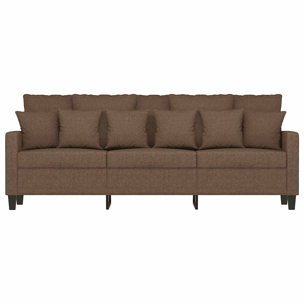 Canapé à 3 places Marron 180 cm Tissu - XIOS