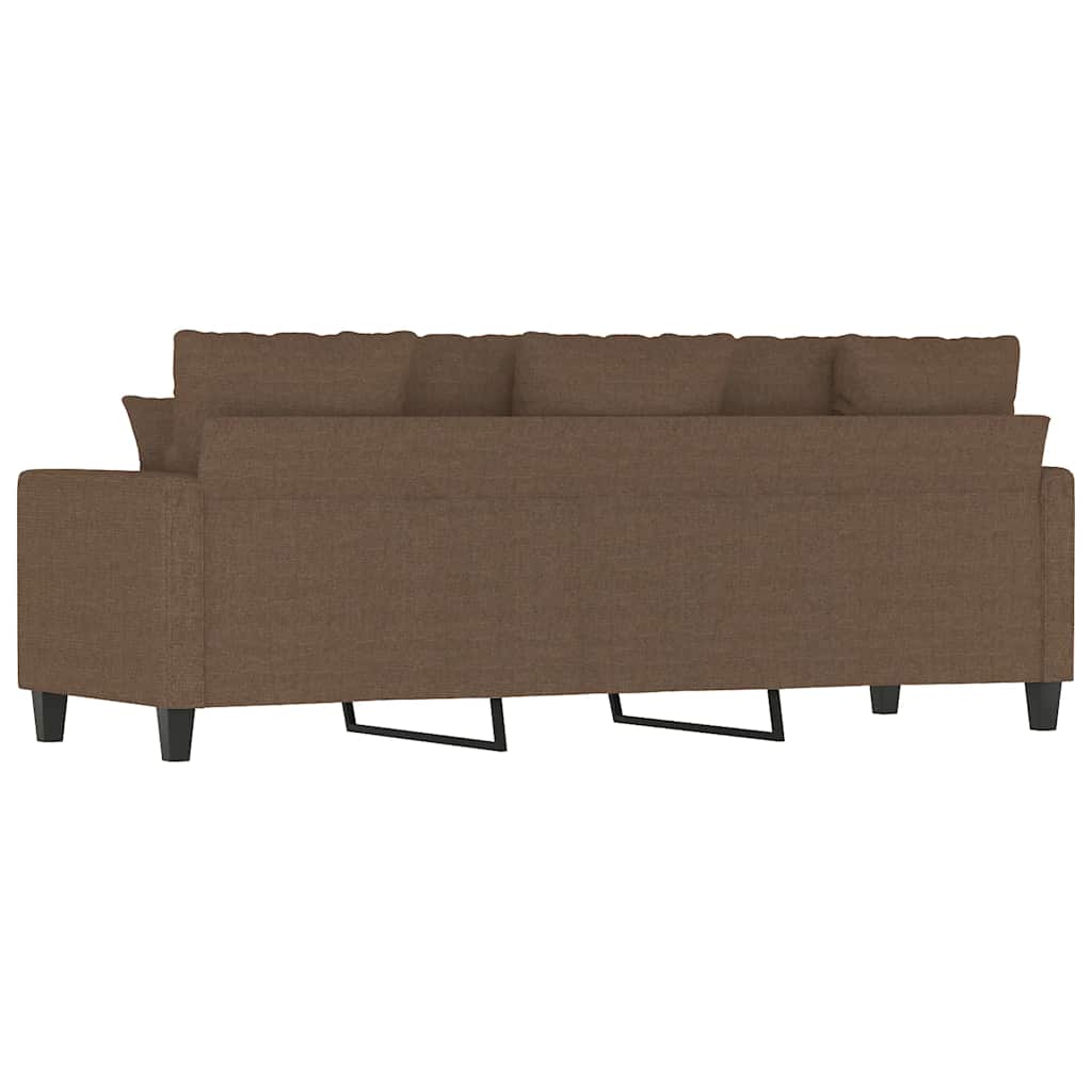 Canapé à 3 places Marron 180 cm Tissu - XIOS