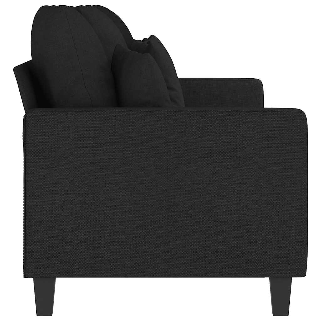 Canapé à 3 places Noir 180 cm Tissu - XIOS