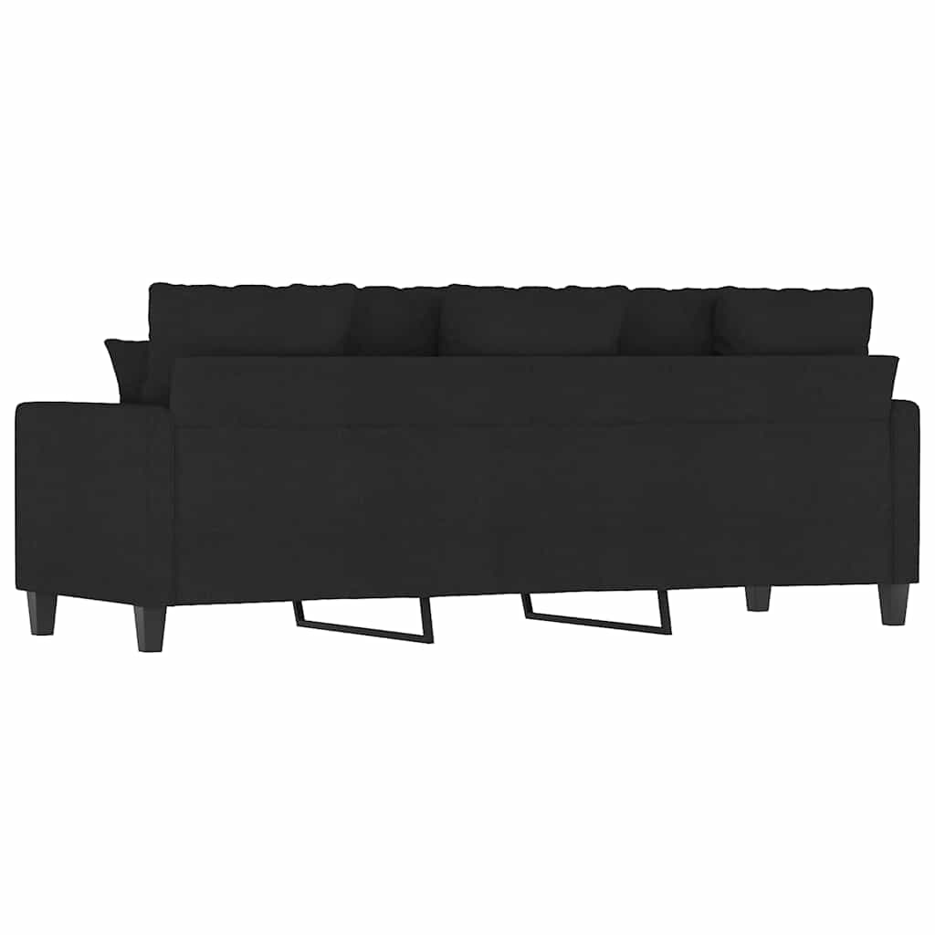 Canapé à 3 places Noir 180 cm Tissu - XIOS