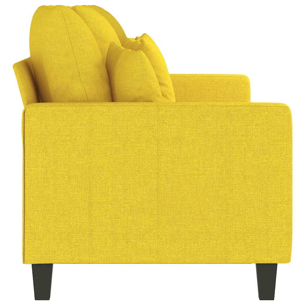 Canapé à 3 places Jaune clair 180 cm Tissu - XIOS