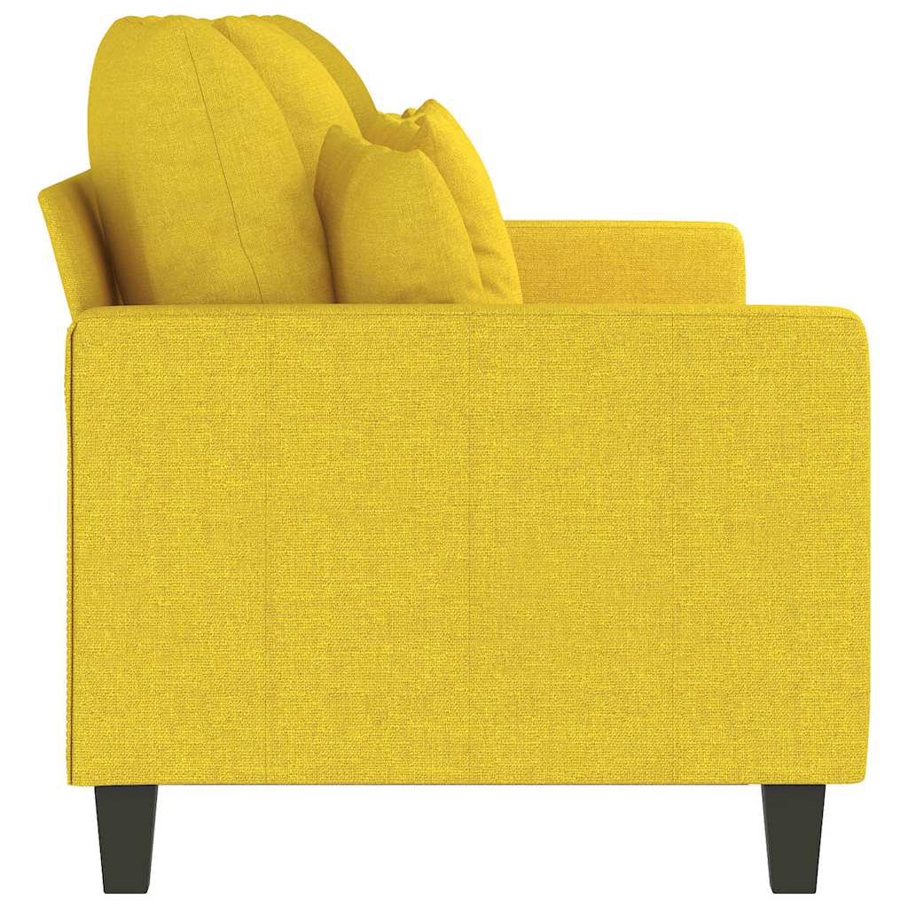 Canapé à 3 places Jaune clair 180 cm Tissu - XIOS