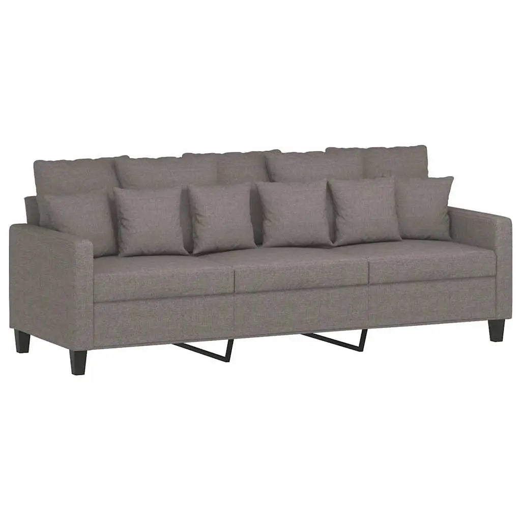 Canapé à 3 places Taupe 180 cm Tissu - XIOS