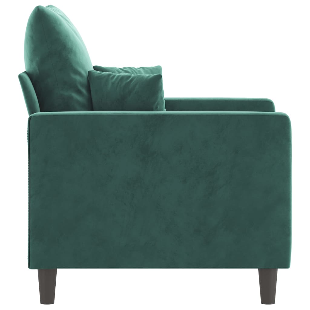 Fauteuil Vert foncé 60 cm Velours - XIOS