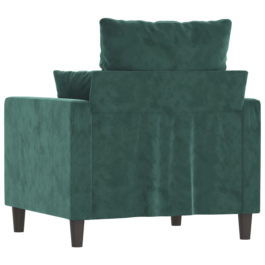 Fauteuil Vert foncé 60 cm Velours - XIOS