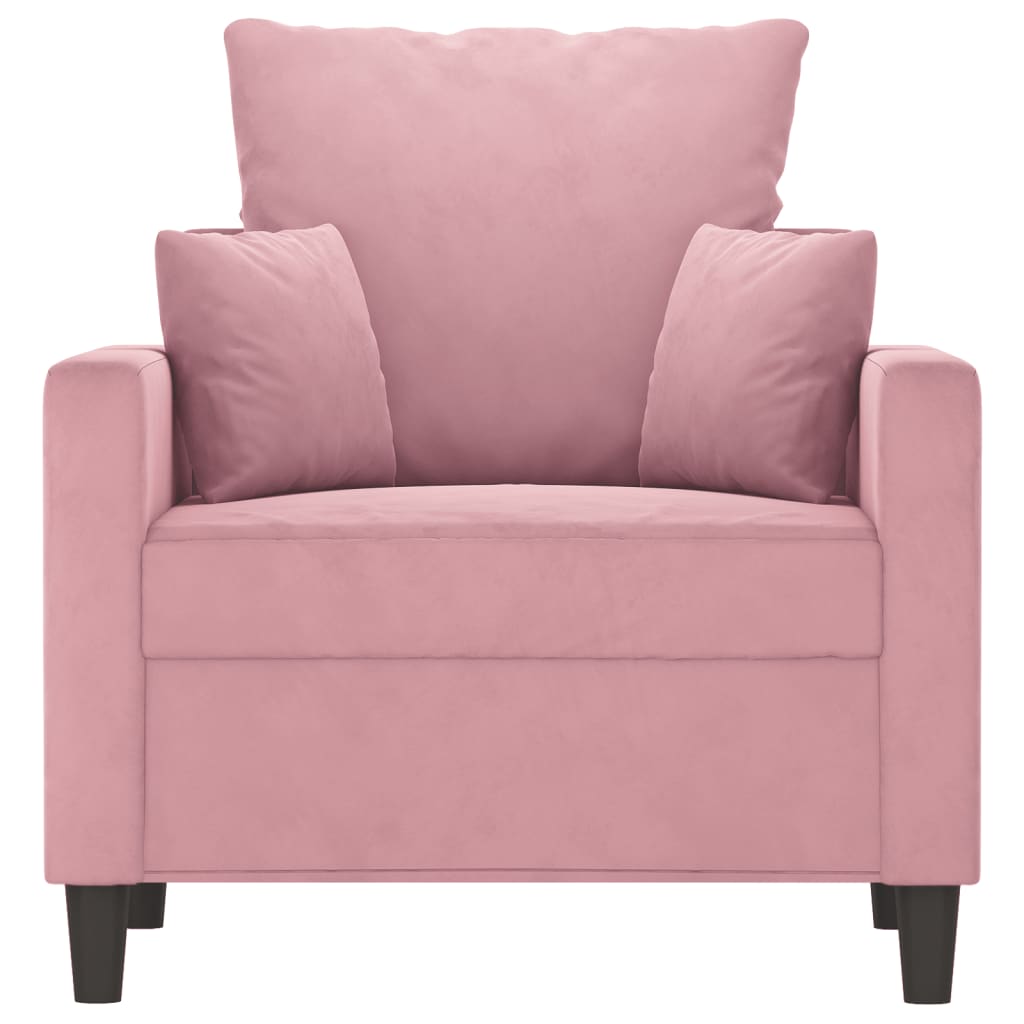 Fauteuil Rose 60 cm Velours - XIOS