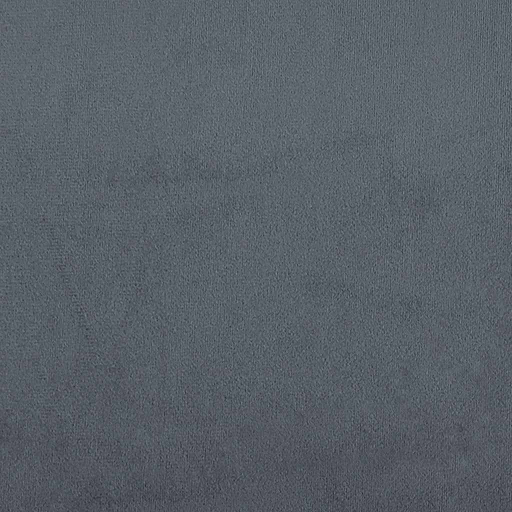 Canapé à 2 places Gris foncé 120 cm Velours - XIOS