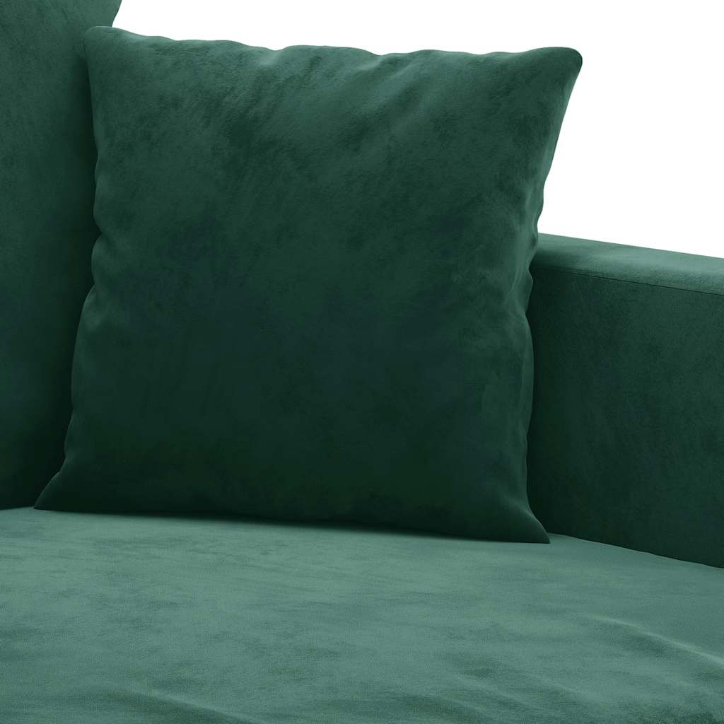 Canapé à 2 places Vert foncé 120 cm Velours - XIOS