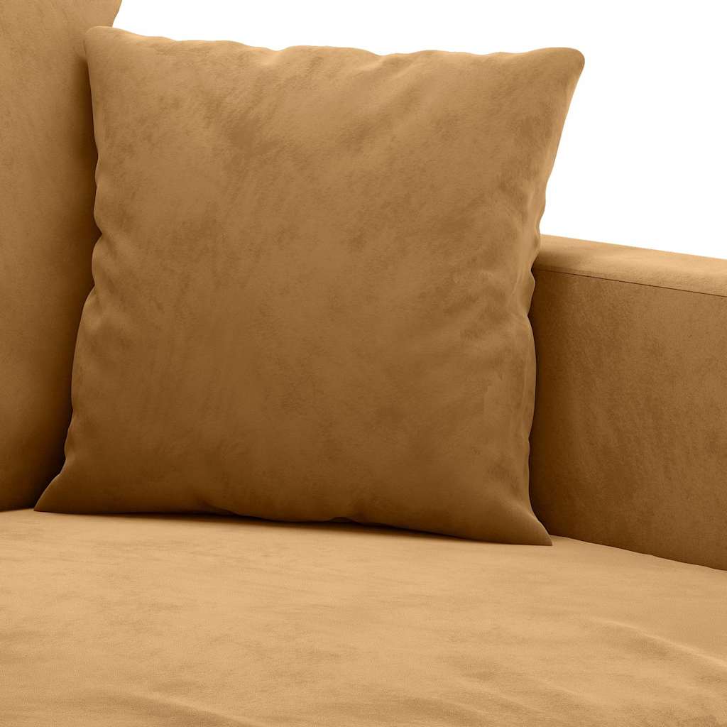 Canapé à 2 places Marron 120 cm Velours - XIOS