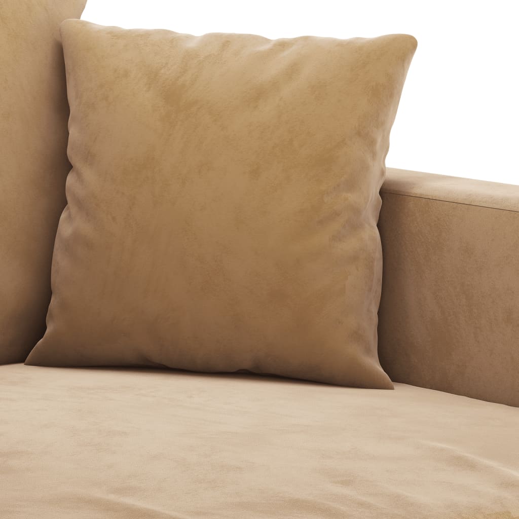 Canapé à 2 places Marron 140 cm Velours - XIOS