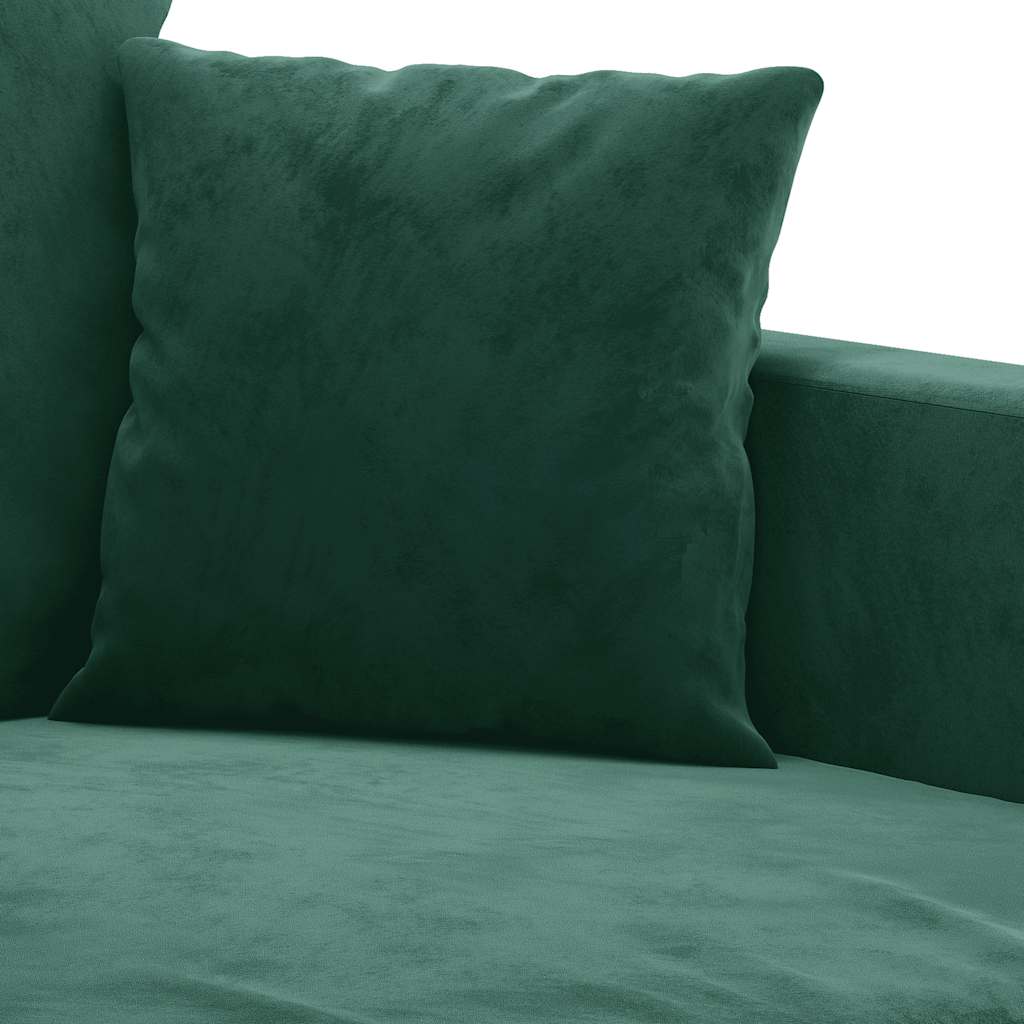 Canapé à 3 places Vert foncé 180 cm Velours - XIOS