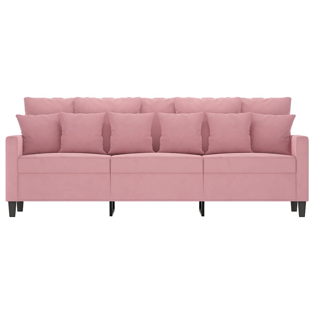 Canapé à 3 places Rose 180 cm Velours - XIOS