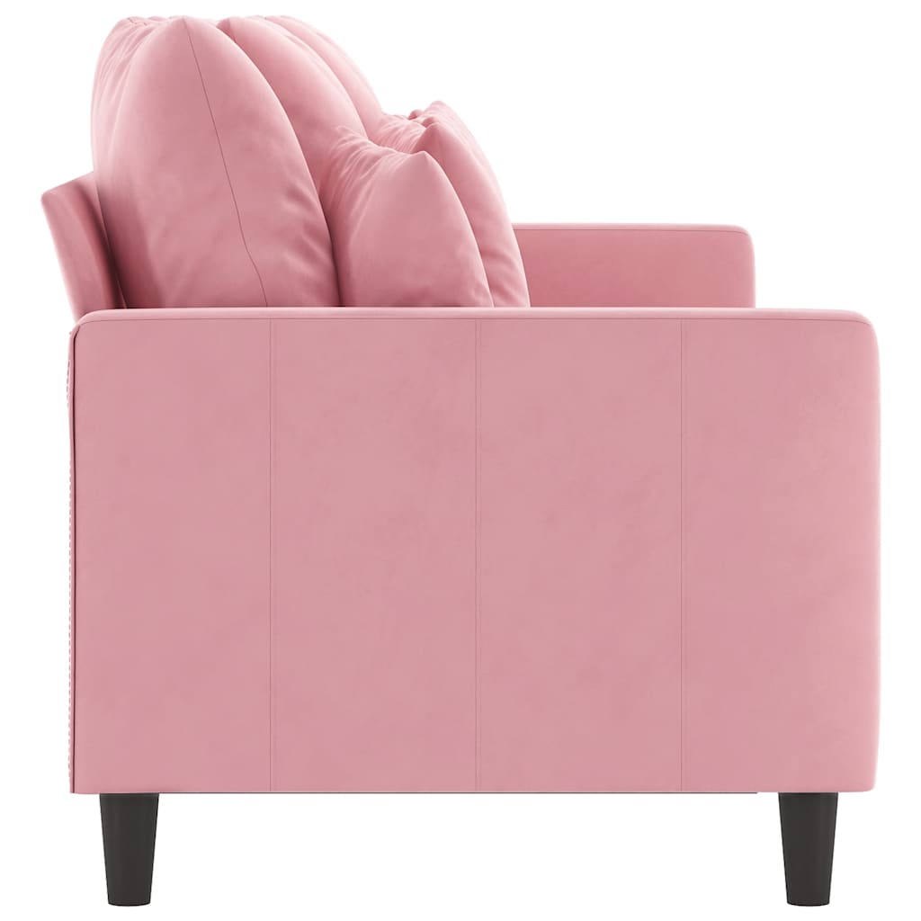 Canapé à 3 places Rose 180 cm Velours - XIOS