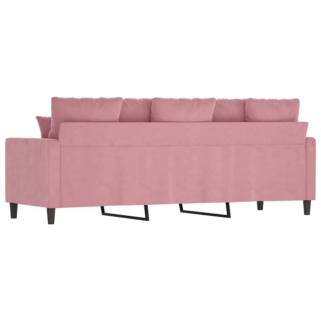 Canapé à 3 places Rose 180 cm Velours - XIOS
