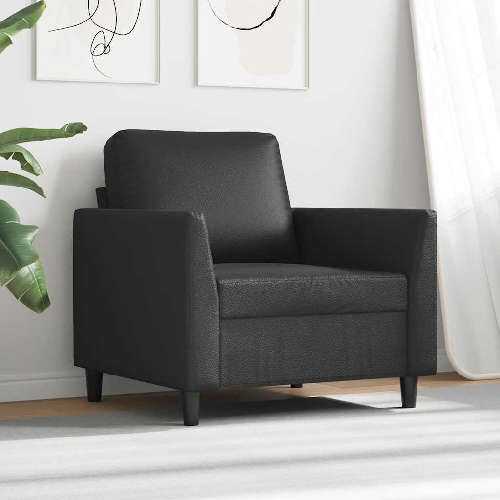 Fauteuil Noir 60 cm Similicuir - XIOS