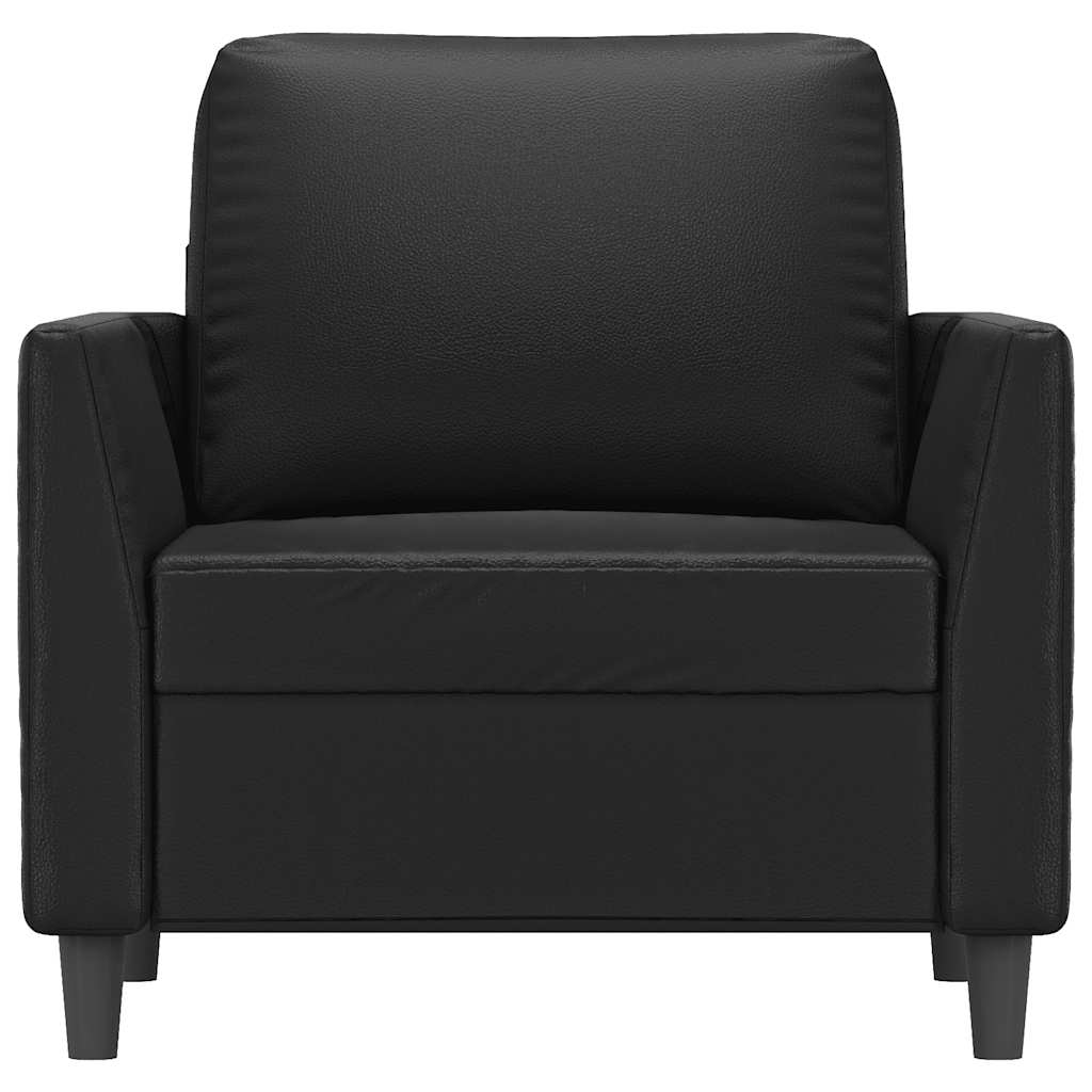 Fauteuil Noir 60 cm Similicuir - XIOS