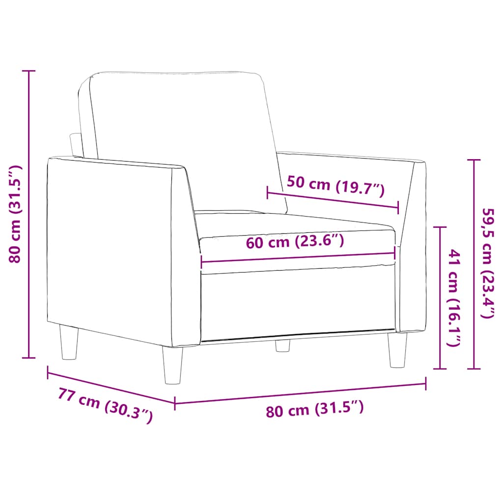 Fauteuil Noir 60 cm Similicuir - XIOS