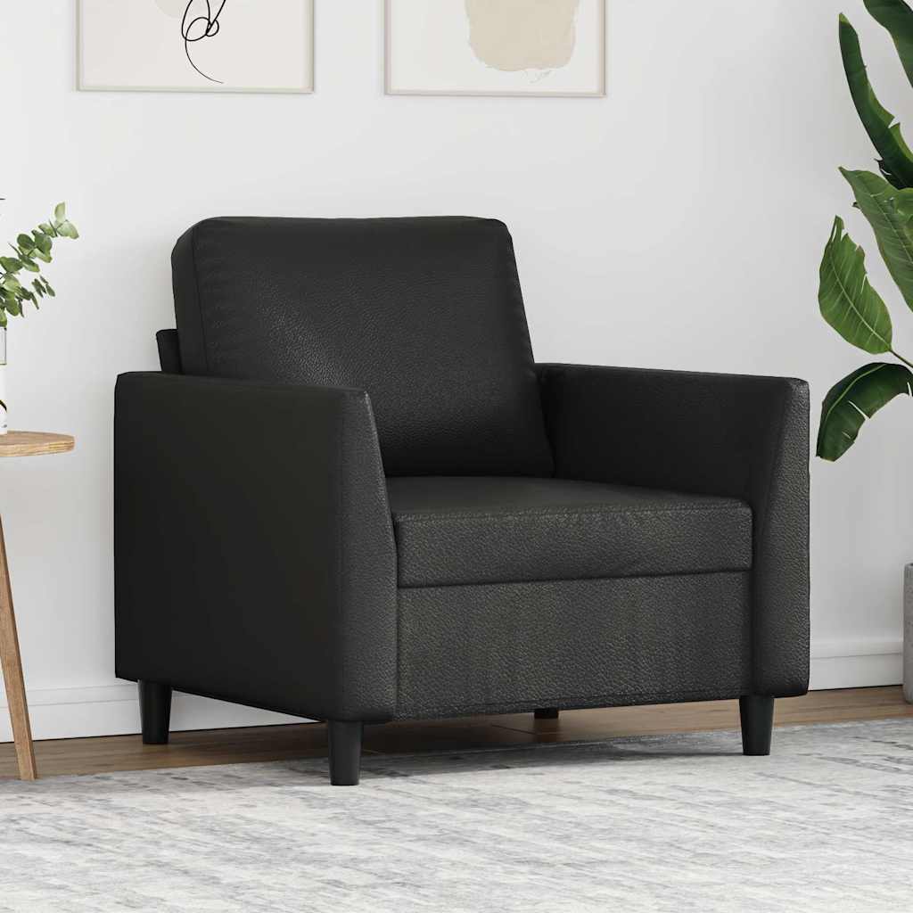 Fauteuil Noir 60 cm Similicuir - XIOS