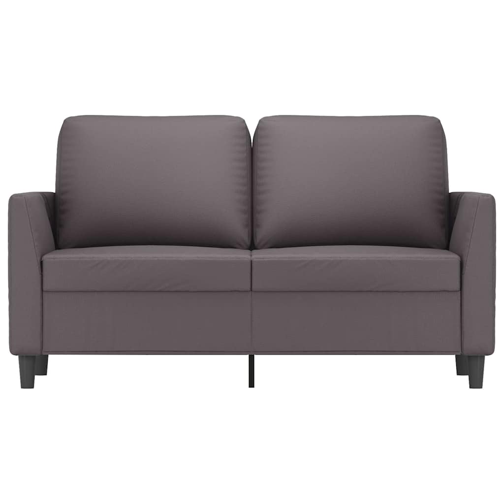 Canapé à 2 places Gris 120 cm Similicuir - XIOS