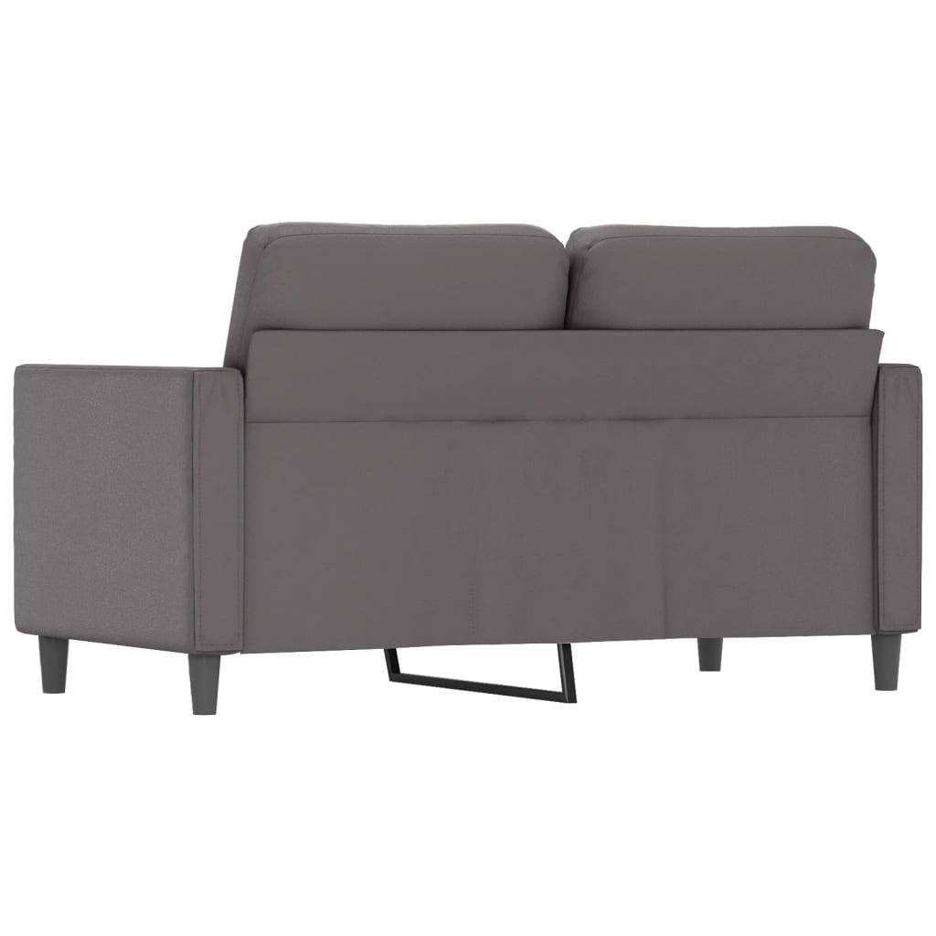 Canapé à 2 places Gris 120 cm Similicuir - XIOS