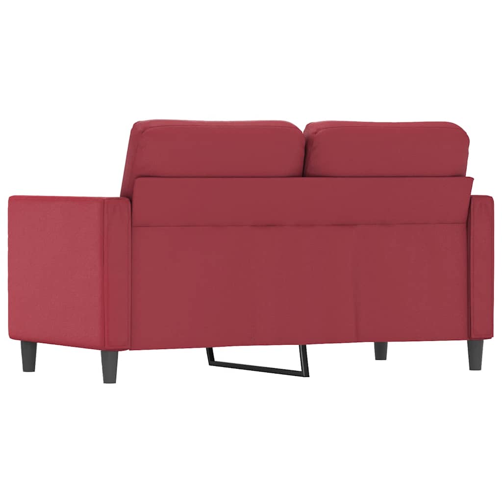Canapé à 2 places Rouge bordeaux 120 cm Similicuir - XIOS