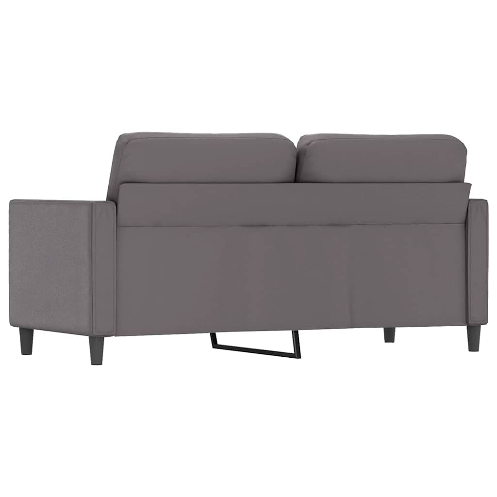 Canapé à 2 places Gris 140 cm Similicuir - XIOS