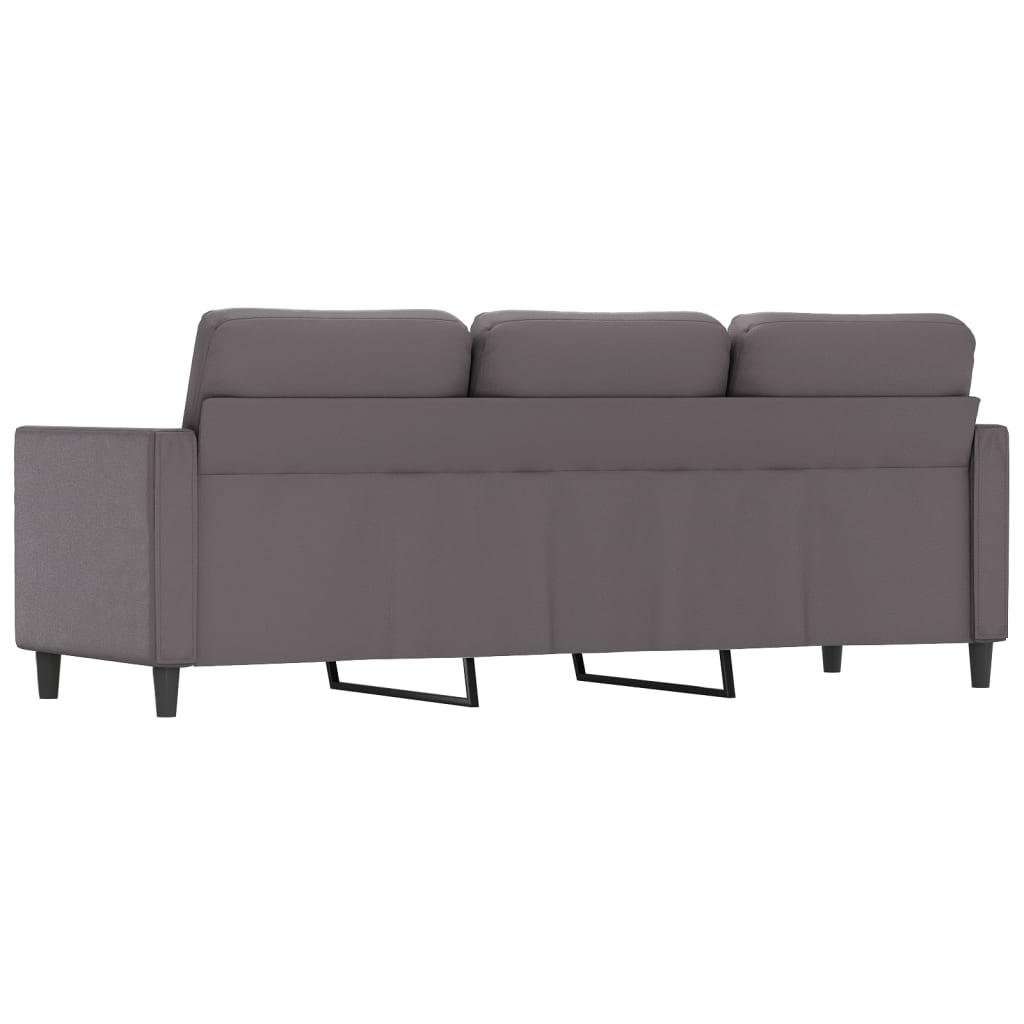 Canapé à 3 places Gris 180 cm Similicuir - XIOS