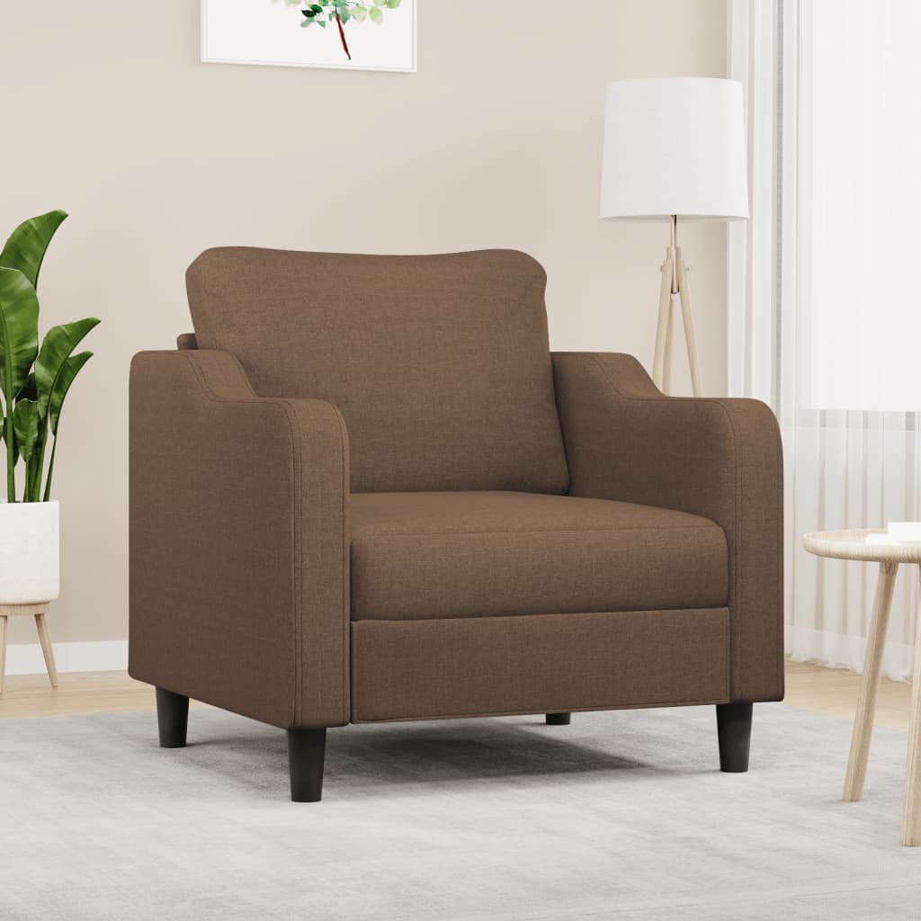 Fauteuil Marron 60 cm Tissu - XIOS