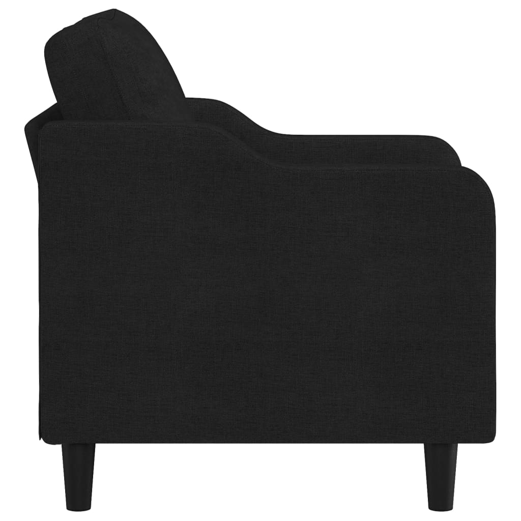 Fauteuil Noir 60 cm Tissu - XIOS