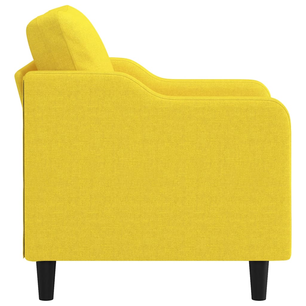 Fauteuil Jaune clair 60 cm Tissu - XIOS