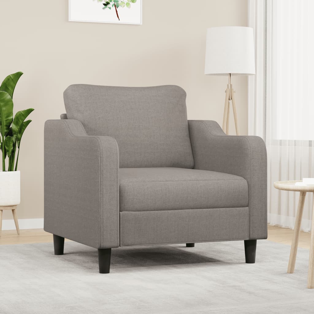 Fauteuil Taupe 60 cm Tissu - XIOS