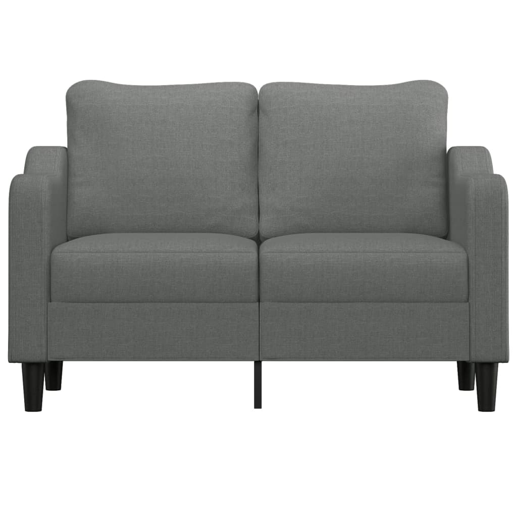 Canapé à 2 places Gris foncé 120 cm Tissu - XIOS